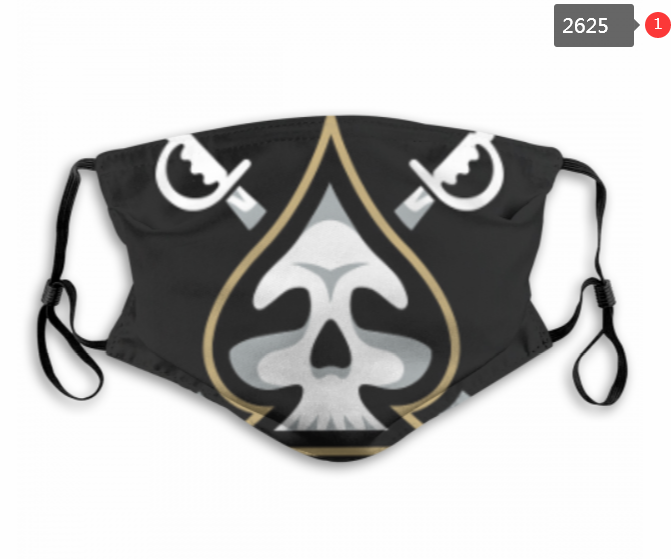 NFL Oakland Raiders #33 Dust mask with filter